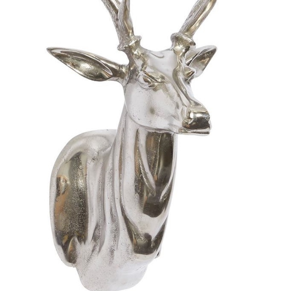 Stunning Silver Patronus Stag Aluminum Metallic Eclectic Deer Wall Art 🦌 - Picture 7 of 16